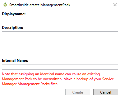 Assign management pack names
